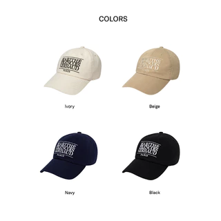 Marithe Francois Girbaud Classic Logo Cap (Dark Orange, Beige, Navy, Black, Pale Pink, Ivory, Dark Brown) / Small