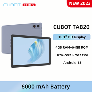 Cubot Tab แท็บเล็ต 20 แอนดรอยด์ 13 หน้าจอ 10.1 นิ้ว Octa-Core 4GB+64GB(รองรับขยาย 1TB) แบตเตอรี่ 6000mAh 4G ซิมคู่ Wifi Gps แท็บเล็ต