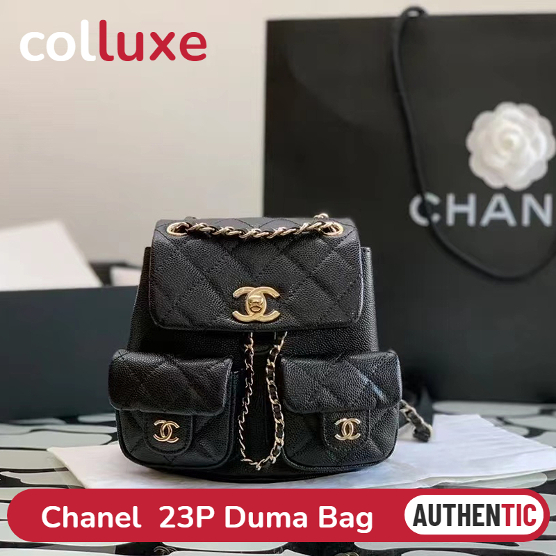 【New in 2023】👜ชาแนล Chanel 23P Duma สุภาพสตรี/เป้/กระเป๋านักเรียน