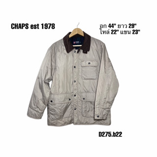 CHAPS est 1978 เสื้อแจ็คเก็ตกันหนาวผู้ชาย size M อก 44 กระดุมปั๊มแบรนด์ทุกเม็ด