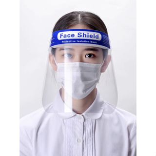 Face Shieldเฟสชิลด์​(พร้อมส่ง)​ Face Shield ประกอบพร้อมใช้งาน​ป้องกันใบหน้า​ แบบใส​เคลือบสารฝ้า มองชัด ราคา 10 บาทเท่านั