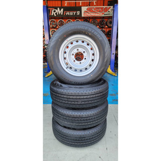 ล้อถอดป้ายแดง ล้อกะทะขอบ15 ยาง215/70R15 ยางปี2023 (ราคาต่อ1วง)