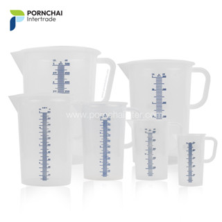 บีกเกอร์พลาสติก Beaker Plastic ขนาด 5000/3000/2000/1000/500/250 มิลลิลิตร Vitlab