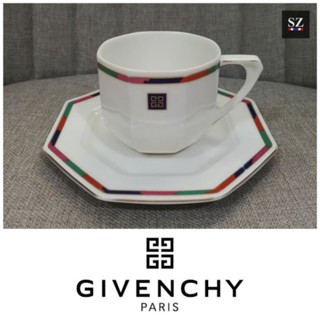 จีวองชี่ Givenchy Paris ชุดถ้วยกาแฟ ชุดถ้วยน้ำชา แก้วกาแฟหรู แก้วกาแฟสวยๆ ชุดรับแขก