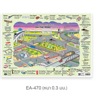 โปสเตอร์พลาสติกขนาด A4 EA-470 On The Road