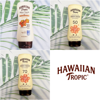 (Hawaiian Tropic®) Sheer Touch Lotion Sunscreen Ultra Radiance 236 mL โลชั่นกันแดด สำหรับผิวกาย กันน้ำ