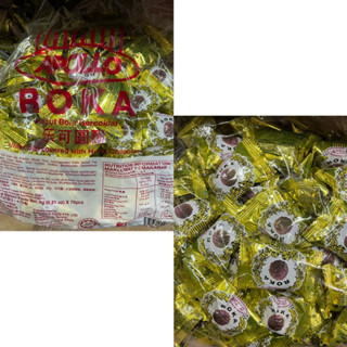 ขนม APOLLO ROKA เวเฟอร์เคลือบช็อกโกแลตผสมถั่ว 1 แพ็คมี 70 ชิ้น 🍫🌰