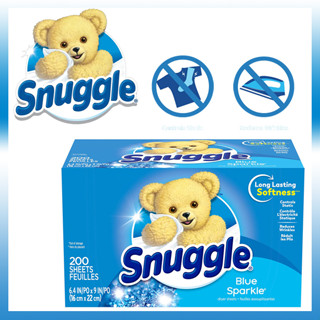 Snuggle Fabric Softener Dryer Sheets สีฟ้าประกาย 200 แผ่น ราคา 550.- บาท