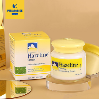 รับประกันความแท้ Hazeline Snowครีมปกป้องผิวเรียบเนียนเฮสลีนสโนว์ตราภูเขาครีมบำรุงใบหน้า100Gเพิ่มความกระจ่างใสให้กับผิวใช