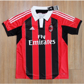 เสื้อบอลย้อนยุค ทีมเอซีมิลาน เหย้า ปี 2012/13 งานเกรด AAA AC Milan Home Retro 2012/13 AAA