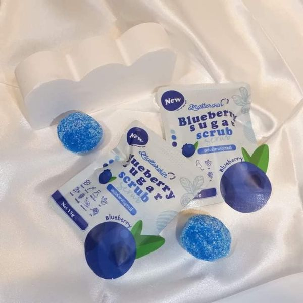 [ซองเล็ก 1 ก้อน] Blueberry sugar scrub บลูเบอรี่สครับ 15 g.
