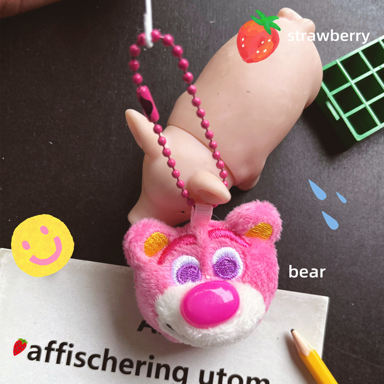 (พร้อมส่ง🐻) Bear Lotso keychain พวงกุญแจห้อยกระเป๋า