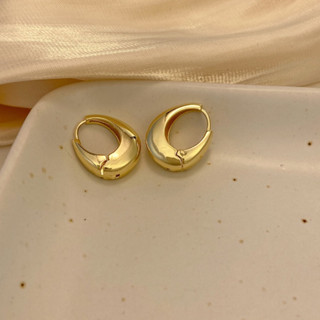 ellipse hoop - morning.earrings