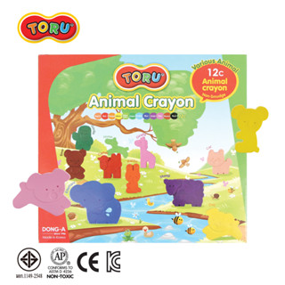 สีเทียนรูปสัตว์ 12 สี TORU / Dino Crayon , Animal Crayon