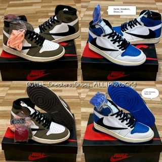 รองเท้า Nike Air Jordan 1 x Retro High Travis Scott Cactus Jack ส่งฟรี