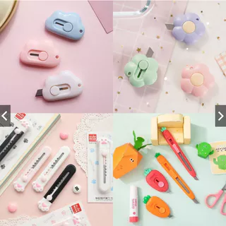★พร้อมส่ง★คัตเตอร์มินิ มินิคัตเตอร์พกพา คัตเตอร์เมฆ ตัดกระดาษ อุปกรณ์สำนักงาน เครื่องเขียนจิ๋ว คัตเตอร์จิ๋ว