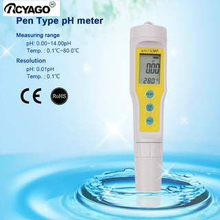 RCYAGOพร้อมสต็อก  PH Meter สำหรับตู้ปลาสระว่ายน้ำการสอบเทียบอัตโนมัติ สระว่ายน้ำ ตู้ปลา aquarium​ น้ำปุ๋ย วัดอุณหภูมิควา