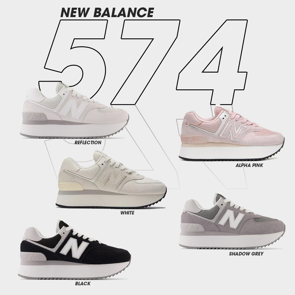 New Balance Collection รองเท้าผ้าใบ สำหรับผู้หญิง W 574 LFSTY WL574ZAA / WL574ZSA / WL574ZSC / WL574ZSD / WL574ZAC (3490)