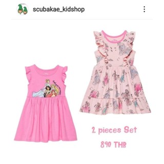 ชุดกระโปรงเจ้าหญิง แพคคู่ จาก อเมริกา🇺🇸   : Disney Kids 2-pack Dress, Princess