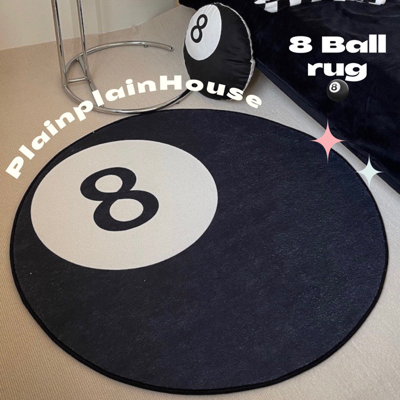(Preorder) พรมกลม 8 ball 🎱 / PlainplainHouse