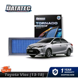 กรองอากาศ TOYOTA Vios,Yaris,Ativ,Sienta ปี2013-2018 DATATEC TORNADO AIR FILTER