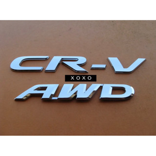 โลโก้ CR-V AWD ตัวหนังสือฝาท้าย CRV G5 (จำนวน 2 ชิ้น)