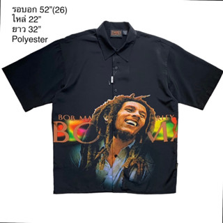 🌼มือ2🌼เสื้อฮาวาย ลาย Bob Marley by Dragonfly