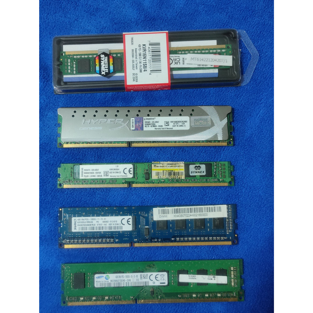 Ram PC 2GB/ 4GB DDR3 มือสอง สภาพดี ใช้งานปกติ