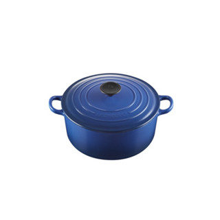 หม้อเหล็กหล่อทรงกลม ขนาด 24cm สีน้ำเงิน ROUND CASSEROLE 24CM COBALT