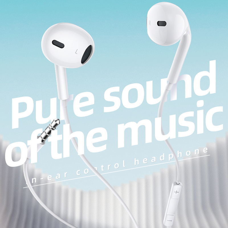 KIVEE หูฟังแบบมีสาย 3.5mm/Lightening For Samsung Oppo HUAWEI Apple earphone ของแท้100%  สามารถคุยไมค์ได้ หูฟังราคาถูก