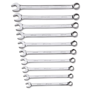 Snap On  12-Point Metric Flank Drive® Plus Combination Wrench Set ชุดประแจแหวนข้างปากตาย สแน็ป ออน 10 ด้าม SOEXM710