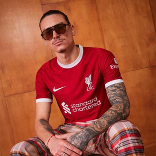 เสื้อลิเวอร์พูลฤดูกาล 23/24  เกรดเเฟนบอล ของแท้ 💯NIKE LIVERPOOL 2023/2024 HOME REPLICA JERSEY - GYM RED/WHITE/