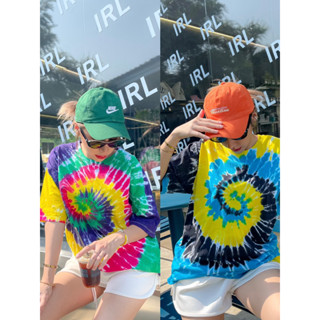 tie dye tee (2สี)🩵💛🧡🩷✨