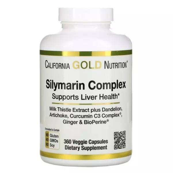 California Gold Nutrition, Silymarin Complex ล้างสารพิษในตับ ป้องกันตับเสื่อม บำรุงตับด้วยสมุนไพรรวมสกัด