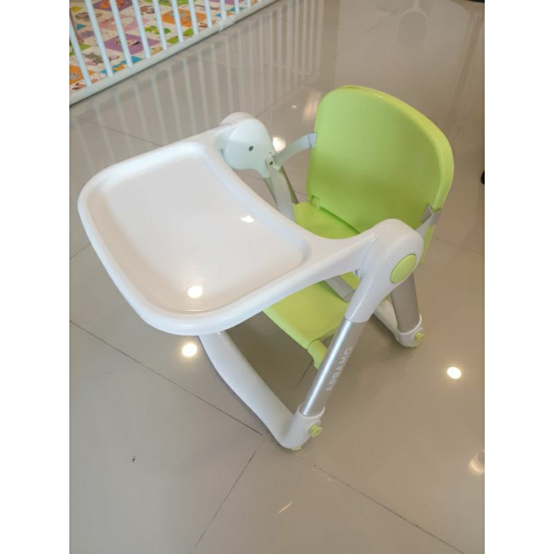 เก้าอี้ทานข้าวเด็ก Apramo รุ่น Flippa สีเขียว (มือสอง)