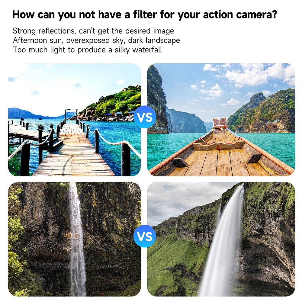DJI Action 5 Pro / 4 / 3 CPL/ND Telesin Lens Filter ND8 ND16 ND32, CPL By Aquapro - รูปที่ 4