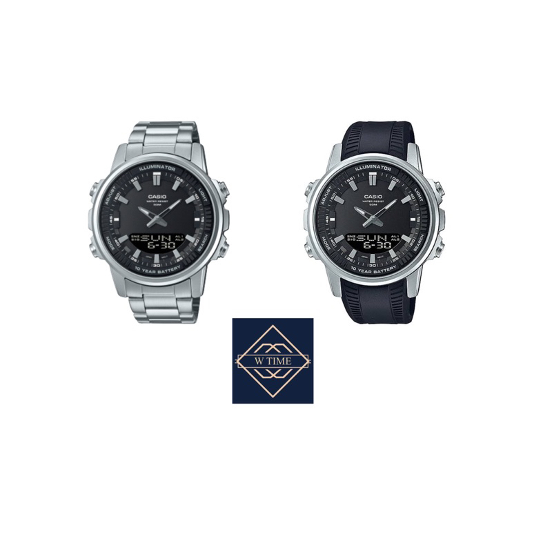 CASIOของแท้รุ่น AMW-880D-1A/AMW-880-1Aนาฬิกาข้อมือสำหรับผู้ชาย
