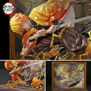 ฟิกเกอร์ TNT Studio Demon Slayer ดาบพิฆาตอสูร Agatsuma Zenitsu เซ็นอิตสึ อากาสึมะ Thunderclap and Flash Resin Statue