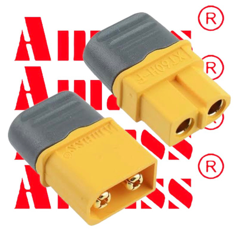 [ปั้ม AMASS ของแท้] ขั้วต่อแบตเตอรี่ XT60H มีฝาปิดกันช็อต สำหรับ RC Drone รถ เครื่องบิน ปลั๊กแบต AMA