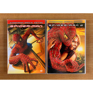 (ขายรวม) DVD : Spider-Man 1 + 2 ไอ้แมงมุม [มือ 2] Sam Raimi / Tobey Maguire / Marvel ดีวีดี หนัง แผ่นแท้