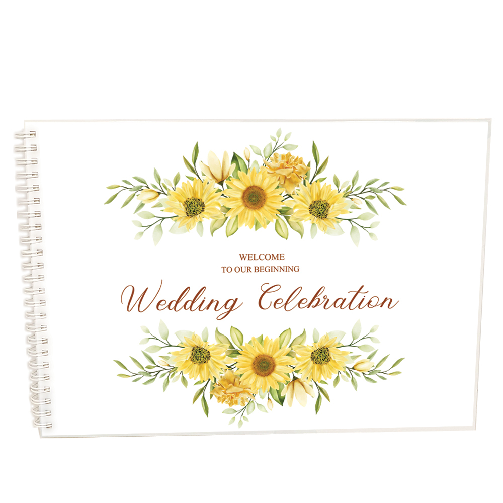 สมุดลงนามงานแต่งงานGuest book weddingขนาดA4(21x30cm)พร้อมส่ง