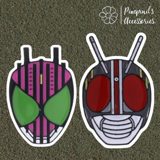 ʕ •ᴥ•ʔ ✿ พร้อมส่ง : เข็มกลัดเซ็ทมาสค์ไรเดอร์ / คาเมนไรเดอร์ | Kamen Rider Enamel Brooch Pin Set.