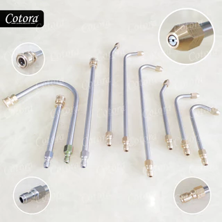 Cotora ก้านล้างแอร์ หัวฉีดล้างแอร์ ก้านฉีดน้ำสแตนเลส 500 PSI สวมเร็ว 1/4นิ้ว หัวฉีดน้ำแรงดันสูง