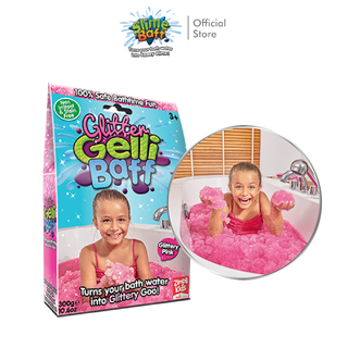 GLITTER GELLI BAFF  ผงทำกริตเตอร์เจลลี่ในอ่างน้ำ ของแท้ผลิตในอังกฤษ เปลี่ยนน้ำธรรมดาเป็นเจลลี่สีสดใส นอนแช่ได้ ปลอดภัย