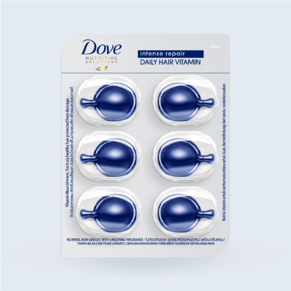 Dove Intense Repair Daily Hair Vitamin.วิตามินบำรุงผม มีวิตามินอี ช่วยคืนความชุ่มชื้นให้ผมแห้ง