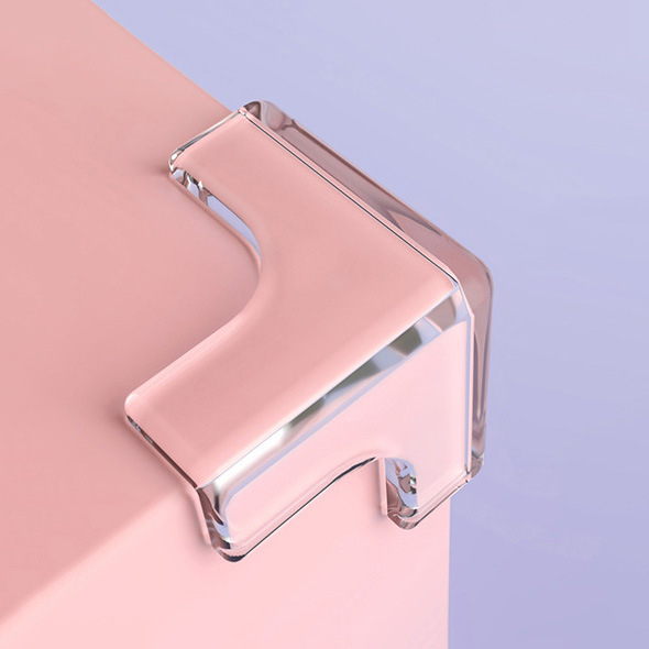 ซิลิโคนป้องกันมุมโต๊ะ มุม L สีใส มุมกันกรกันต์ชน กันกระแทกมุม - รูปที่ 2