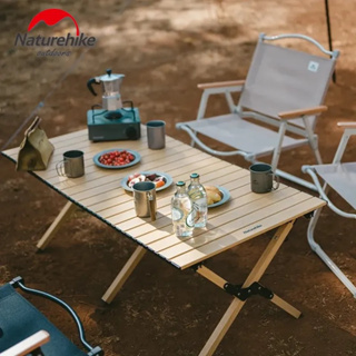 โต๊ะม้วนอลูมิเนียมแบบพกพา Naturehike Aluminum Alloy Egg Roll Table