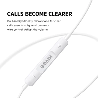 KIVEE หูฟัง i7-i14 หูฟังมีสาย ของแท้100% พร้อมไมโครโฟน earphone for ios