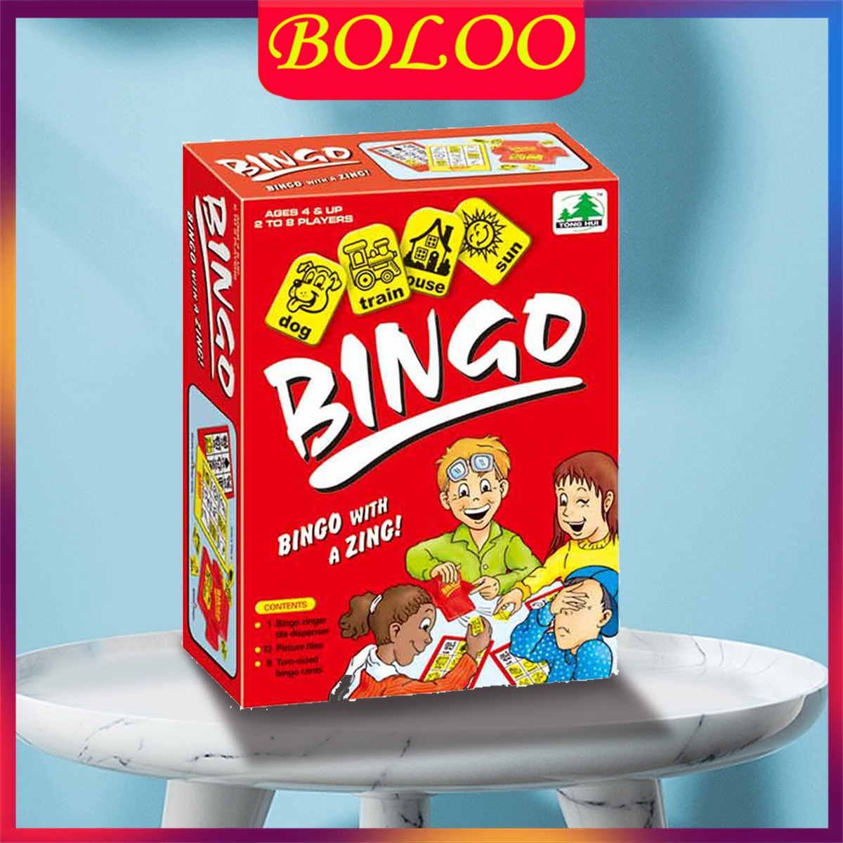 Bingo ฝึกภาษาอังกฤษ/เกมบิงโก เพื่อการเรียนรู้เกี่ยวกับคำศัพท์ภาษาอังกฤษ สำหรับเด็ก