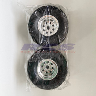 TAMIYA AM 9805618 FRONT TIRES/WHEELS for Wild Willy 2 (L&amp;R, 1Pc Each) WR-02